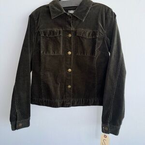 Vince Camuto Olive Green Corduroy Jacket Small
